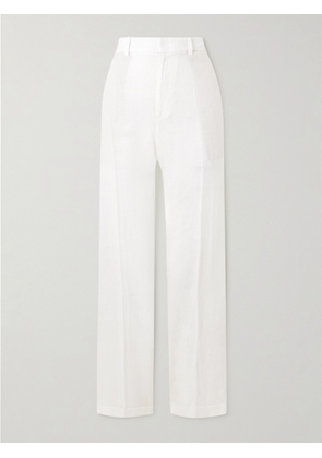 Polo Ralph Lauren - Pleated Linen Straight-leg Pants - Off-white - US00,US0,US2,US4,US6,US8,US10,US12,US14