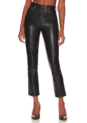 AGOLDE Recycled Leather Riley Long in Black. Size 33. Also in 34.