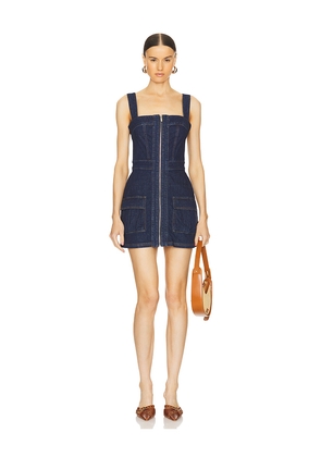 Amanda Uprichard Gage Dress in Denim-Dark. Size L. Also in M.