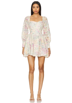 Bardot Lila Flounce Dress in Green. Size 10. Also in 2, 12.