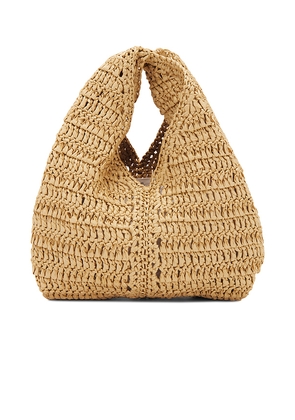 A.L.C. Simone Raffia Bag in Tan.