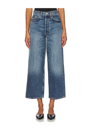 ANINE BING Rick Wide Leg Jeans in Denim-Medium. Size 26. Also in 27.