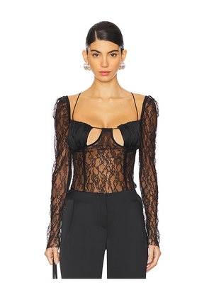 Ceren Ocak Lace Top in Black. Size L. Also in XS.