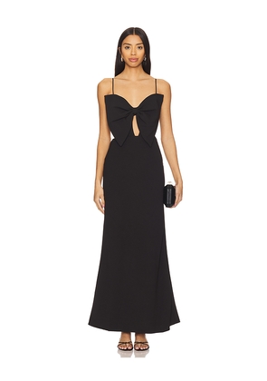 Bardot Paula Bow Maxi Dress in Black. Size M. Also in S.
