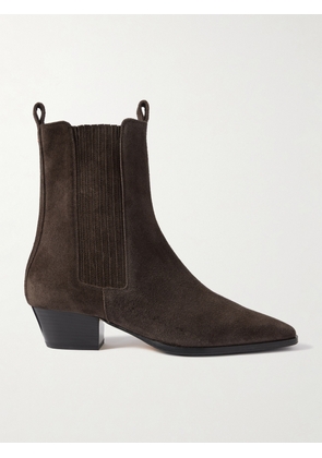 Aeyde - Agata Suede Ankle Boots - Brown - 35,36,37,38,39,40,41,42