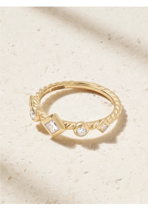 David Yurman - Petite Modern Renaissance 18-karat Gold Diamond Ring - 6,7
