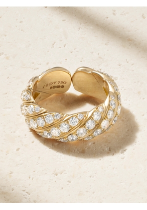 David Yurman - 18-karat Gold Diamond Ring - 7