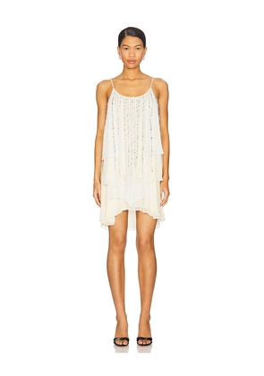 Aniye Records Bibi Mini Dress in Cream. Size S. Also in XS.
