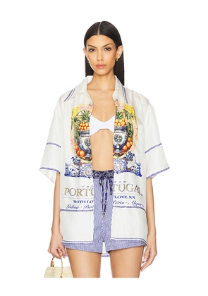 Camilla Oversized Shirt in Ivory. Size M/L. Also in XS/S.