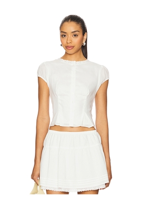 Elodie the Label Juliette Top in White. Size L. Also in XS.