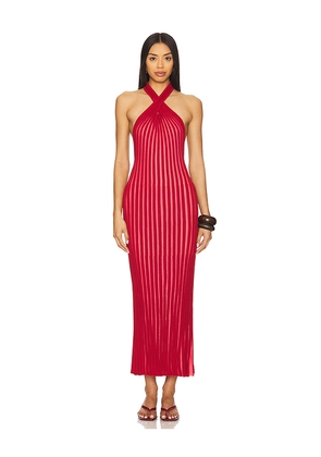 Baobab Bass Maxi Dress in Red. Size XL. Also in XS.