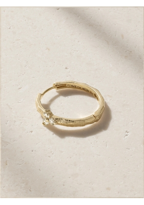 Pascale Monvoisin - Gaby N°2 9-karat Gold Diamond Single Hoop Earring - One size