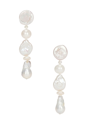 Eliou Lele Earrings in White.