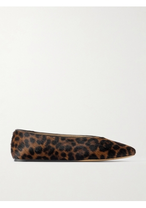 Le Monde Béryl - Regency Leopard-print Calf Hair Ballet Flats - Animal print - IT36,IT36.5,IT37,IT37.5,IT38,IT38.5,IT39,IT39.5,IT40,IT40.5,IT41,IT41.5,IT42