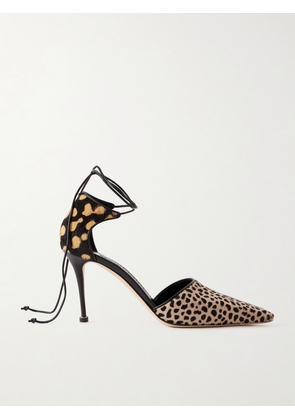 Manolo Blahnik - Gambis 90 Calf Hair Animal-print Pumps - Animal print - IT35,IT36,IT36.5,IT37,IT37.5,IT38,IT38.5,IT39,IT39.5,IT40,IT40.5,IT41,IT41.5,IT42