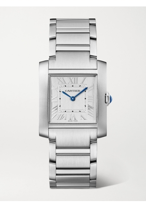 Cartier - Tank Française 32mm Medium Stainless Steel Watch - Gray - One size