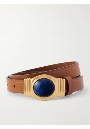 Etro - Embellished Leather Belt - Brown - 65,70,75,80,85,90,95,100,105,110