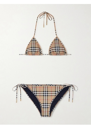 Burberry - Checked Triangle Bikini - Multi - xx small,x small,small,medium,large,x large