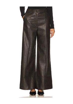 Bardot Marlowe Faux Leather Pant in Chocolate. Size 10. Also in 4, 12.