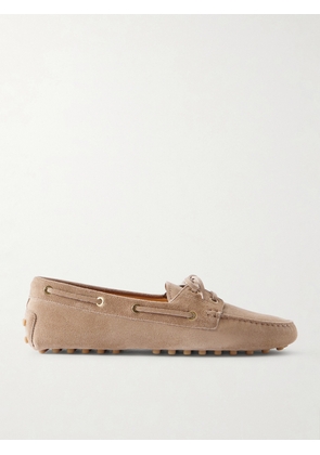 Tod's - Gommino Suede Boat Shoes - Brown - IT35,IT36,IT36.5,IT37,IT37.5,IT38,IT38.5,IT39,IT39.5,IT40,IT40.5,IT41,IT41.5,IT42