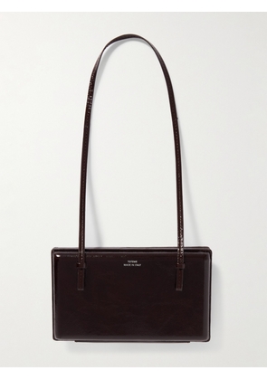 TOTEME - Cocktail Naplack Patent-leather Shoulder Bag - Brown - One size