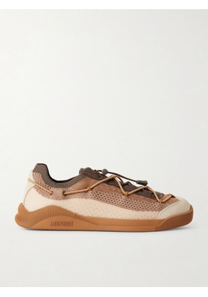Moon Boot - Moonlight Suede-trimmed Mesh Sneakers - Neutrals - EU 35,EU 36,EU 37,EU 38,EU 39,EU 40,EU 41