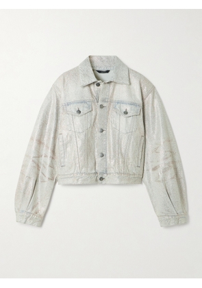 Haikure - Simon Glam Glittered Denim Jacket - Blue - x small,small,medium,large,x large