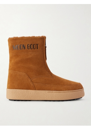 Moon Boot - Lara Suede And Shearling Ankle Boots - Brown - EU 35,EU 36,EU 37,EU 38,EU 39,EU 40,EU 41,EU 42