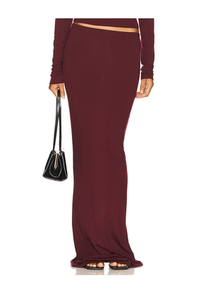 Eterne Maxi Soft Jersey Skirt in Wine. Size S. Also in XS.