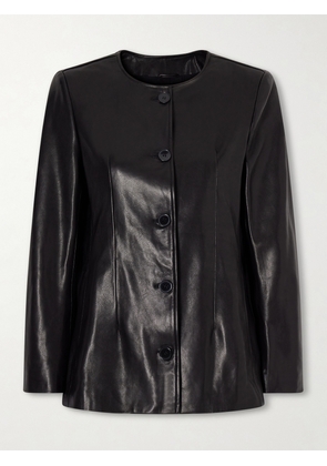 Nour Hammour - Maud Paneled Leather Jacket - Black - FR 34,FR 36,FR 38,FR 40,FR 42,FR 44