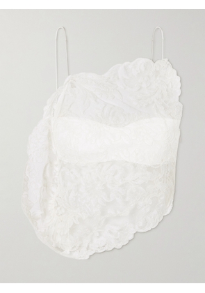 Christopher Esber - Cotton Corded-lace Top - White - UK 6,UK 8,UK 10,UK 12,UK 14