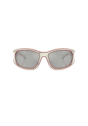 Diesel Rectangular Sunglasses in Cream.
