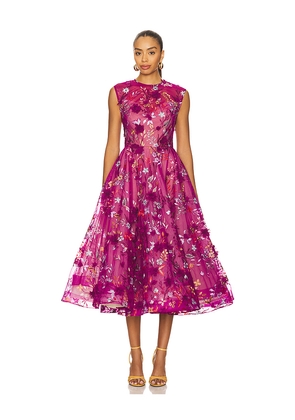 Bronx and Banco Saba Floral Midi Dress in Purple. Size M. Also in XL.