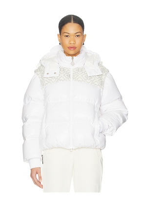 Casablanca Puffer With Removable Sleeves in White. Size S. Also in XS.