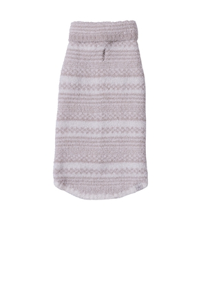 Barefoot Dreams CozyChic Checkered Stripe Pet Sweater in Cream. Size M. Also in S, L, XL.