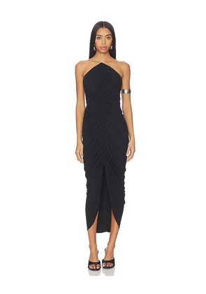 Alexander Wang Structured Bodice Midi Dress in Black. Size 0. Also in 2.