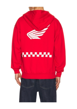 CPTN Apparel Boost Full Zip Hoodie in Red. Size L. Also in S, M, XL/1X.