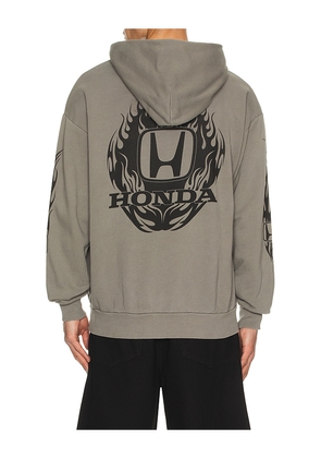 CPTN Apparel Honda Tribe Hoodie in Grey. Size L. Also in S, M, XL/1X.