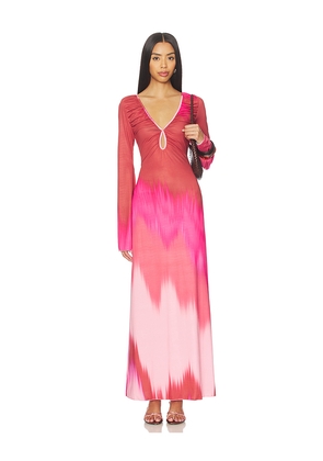 eywasouls malibu Diana Bell Dress in Pink. Size L. Also in S, XS, M, XL.