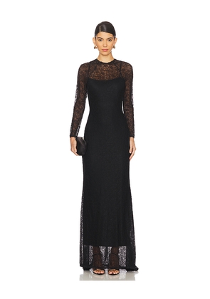 SIMKHAI Stacy Longsleeve Gown in Black. Size 2. Also in 4.