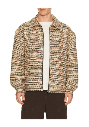 Diet Starts Monday Tweed Jacket in Brown. Size L. Also in S, M, XL/1X.