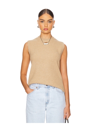 Guest In Residence Layer Up! Cashmere Vest in Beige. Size XL. Also in XS.