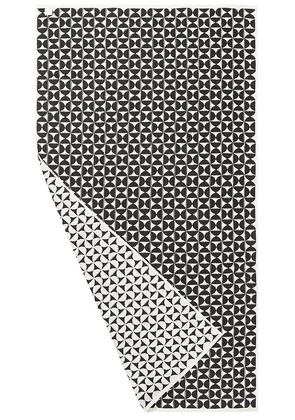 House No. 23 Harper Towel in Black & White.