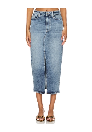 Good American Slit Front Midi Skirt in Denim-Medium. Size 22. Also in 26.