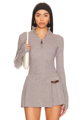 Frankies Bikinis Maverick Cloud Knit Sweater in Grey. Size M. Also in S.