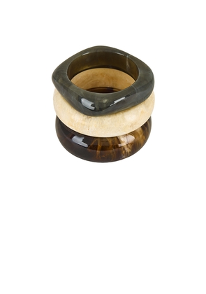 Jordan Road Mallorca Bangle Set in Cream.