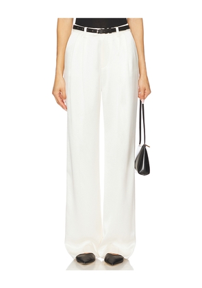 Favorite Daughter The Low Favorite Satin Pant in Ivory. Size 10. Also in 4, 6.
