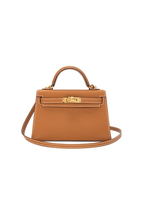 FWRD Renew Hermes Epsom Kelly 20 Handbag in Brown.