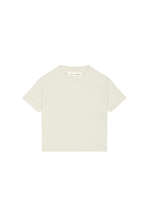 Fear of God ESSENTIALS Kids Classic Short Sleeve Tee in Grey. Size 2/3. Also in 4/5, 6/7.