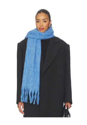 Hat Attack Cozy Solid Scarf in Blue.